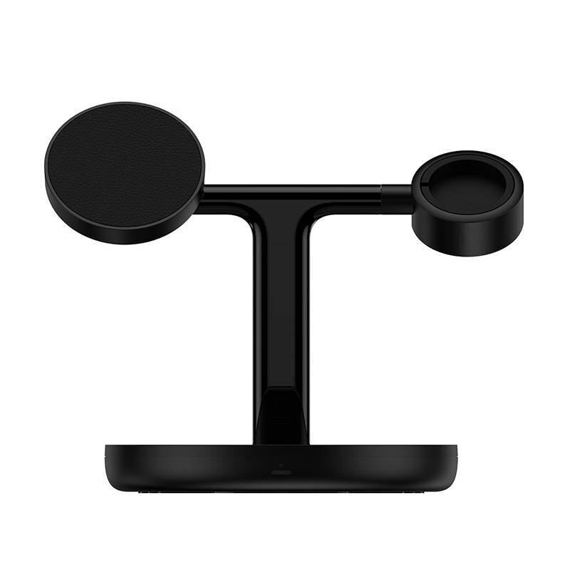 Magnetische Ladehalterung Baseus Swan 3 in 1 20W (schwarz)