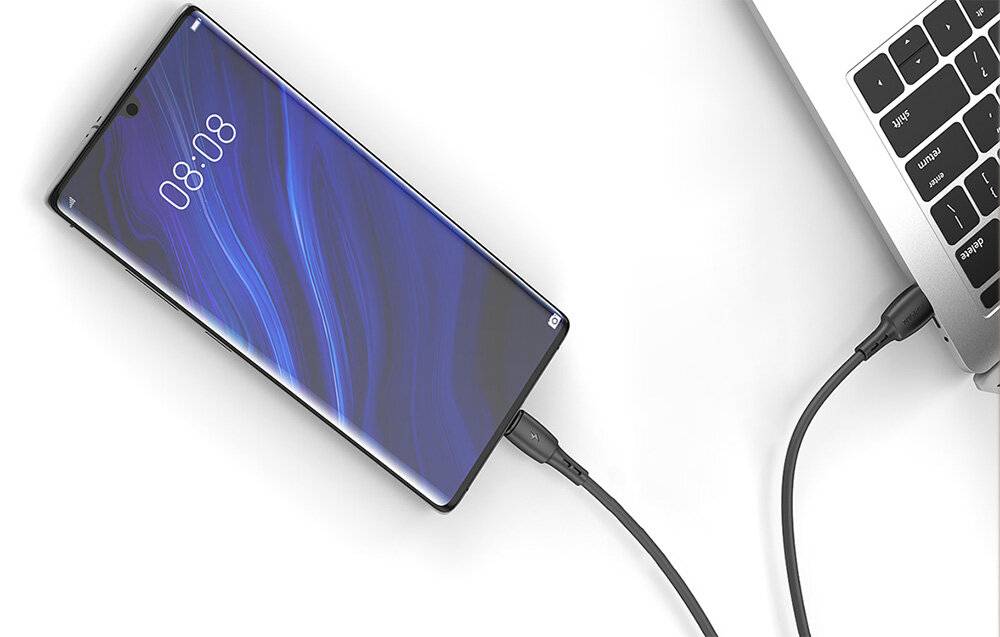 USB zu Micro USB Kabel VFAN Racing X05, 3A, 1m (schwarz)