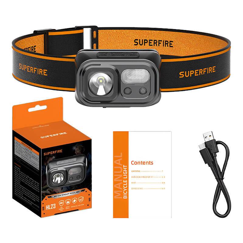 Scheinwerfer Superfire HL23, 220lm, USB-C