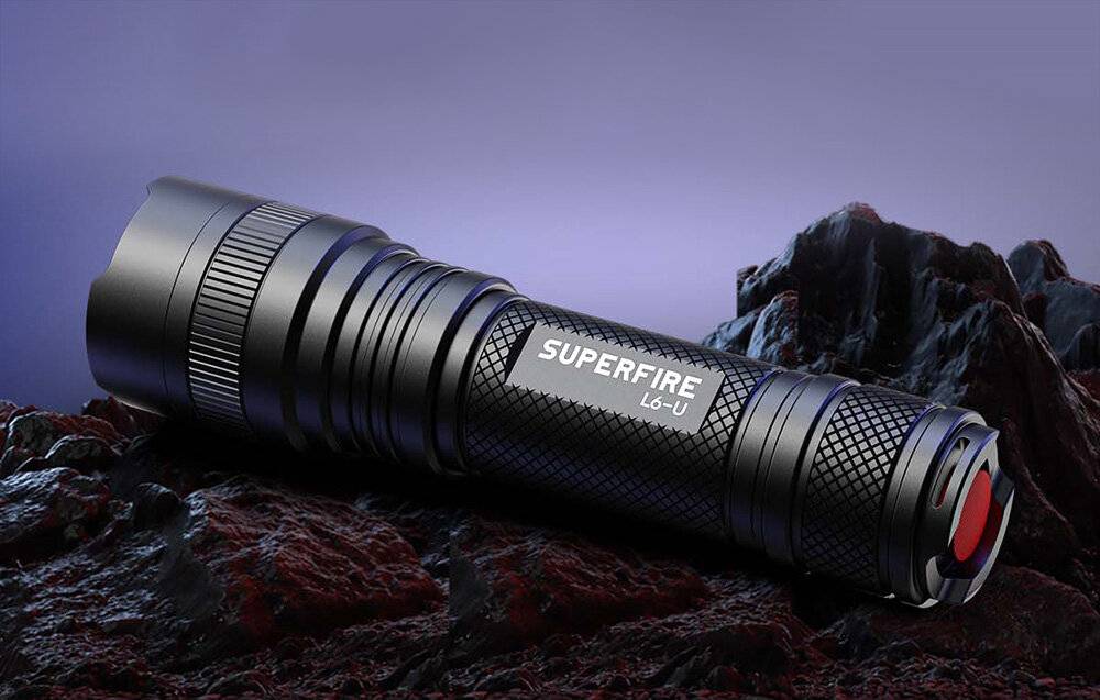 Taschenlampe Superfire L6-U, 1480lm, USB-C