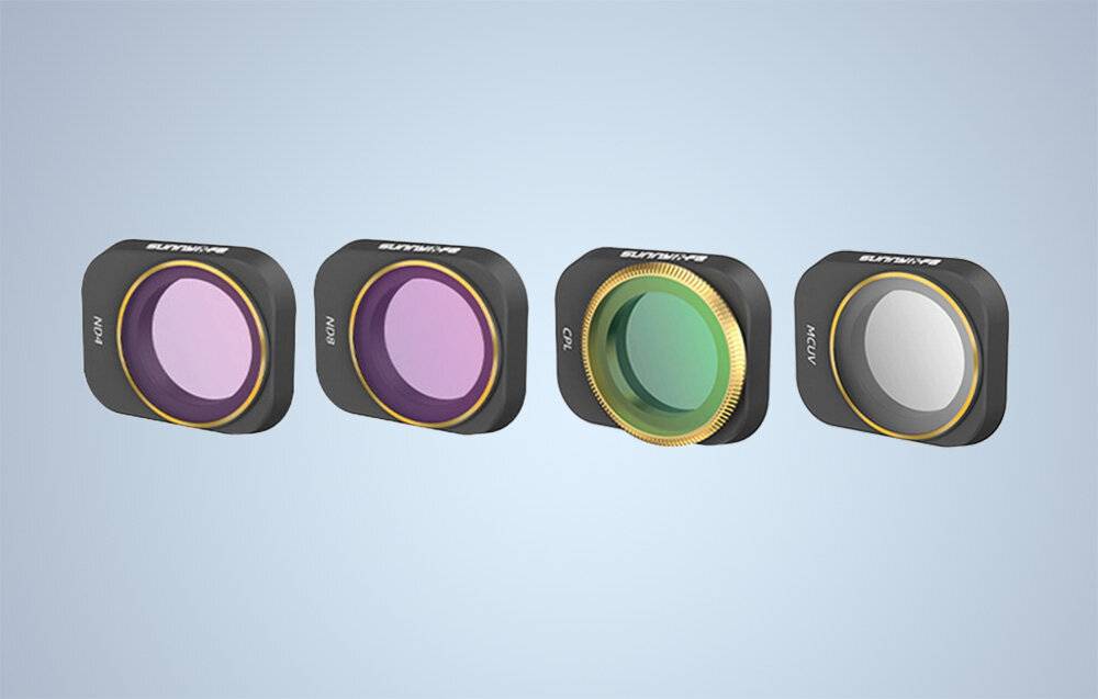 Satz mit 4 Filtern UV+CPL+ND4+ND8 Sunnylife für DJI Mini 3 Pro (MM3-FI418)
