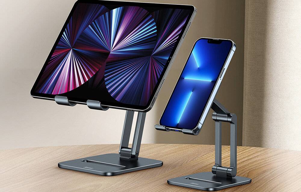 Standfuß Baseus Biaxial für Telefon (grau)