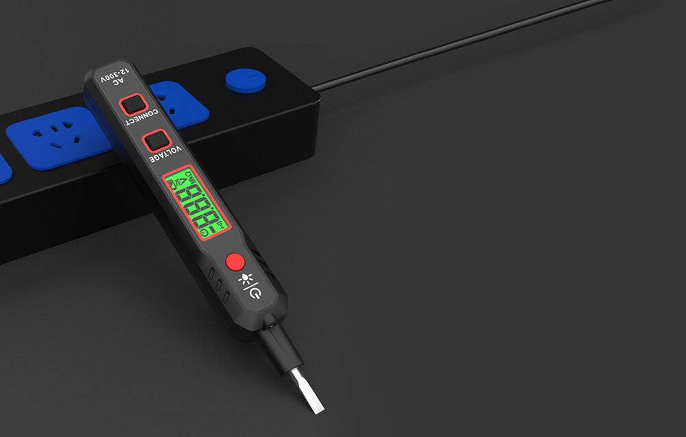 Habotest HT89 Berührungsloser Spannungs- & Diodenprüfer, AC 12-300 V, LCD, Taschenlampe