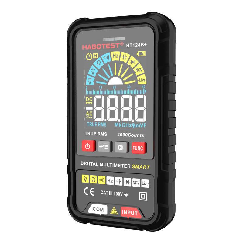 Habotest HT124B+ Digital-Multimeter, AC/DC Spannung, Widerstand, Kapazität, NCV
