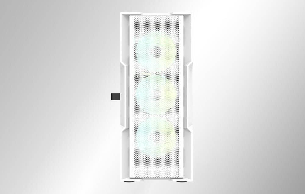 Darkflash DK431 Computergehäuse (weiß) + 4 Lüfter