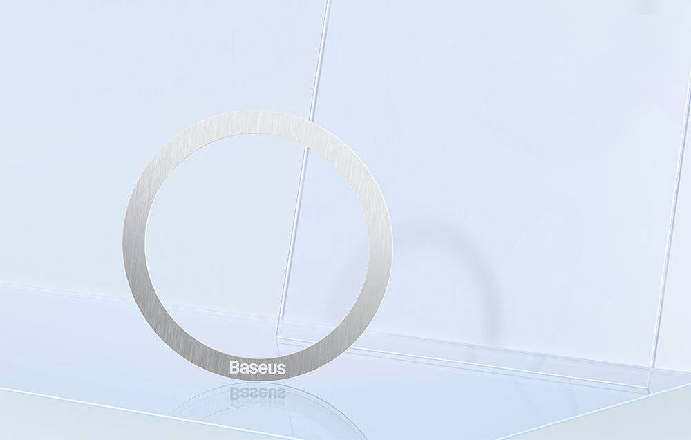 Baseus Halo Magnetischer Ring für Telefone, , MagSafe (Silber)