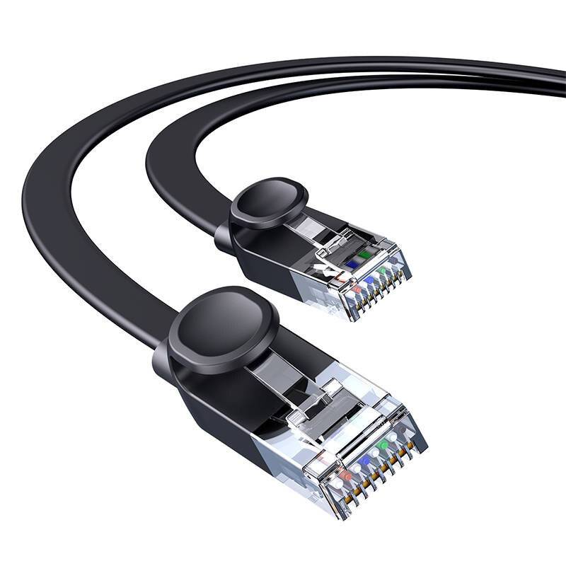 Baseus Ethernet RJ45, 1Gbps, 15m Netzwerkkabel (schwarz)