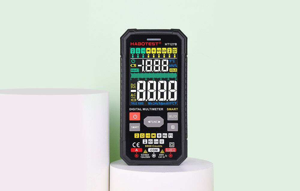 Digital-Multimeter Habotest HT127B, AC/DC, Kapazität, Frequenz, Temperatur, NCV