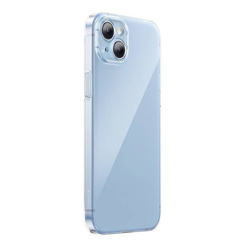 Baseus Crystal Series Hülle für iPhone 14 Plus + gehärtetes Glas