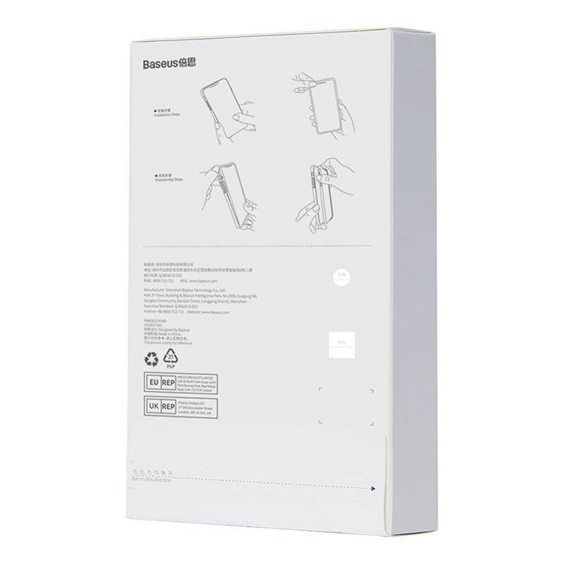 Baseus Crystal Series Hülle für iPhone 14 Plus + gehärtetes Glas