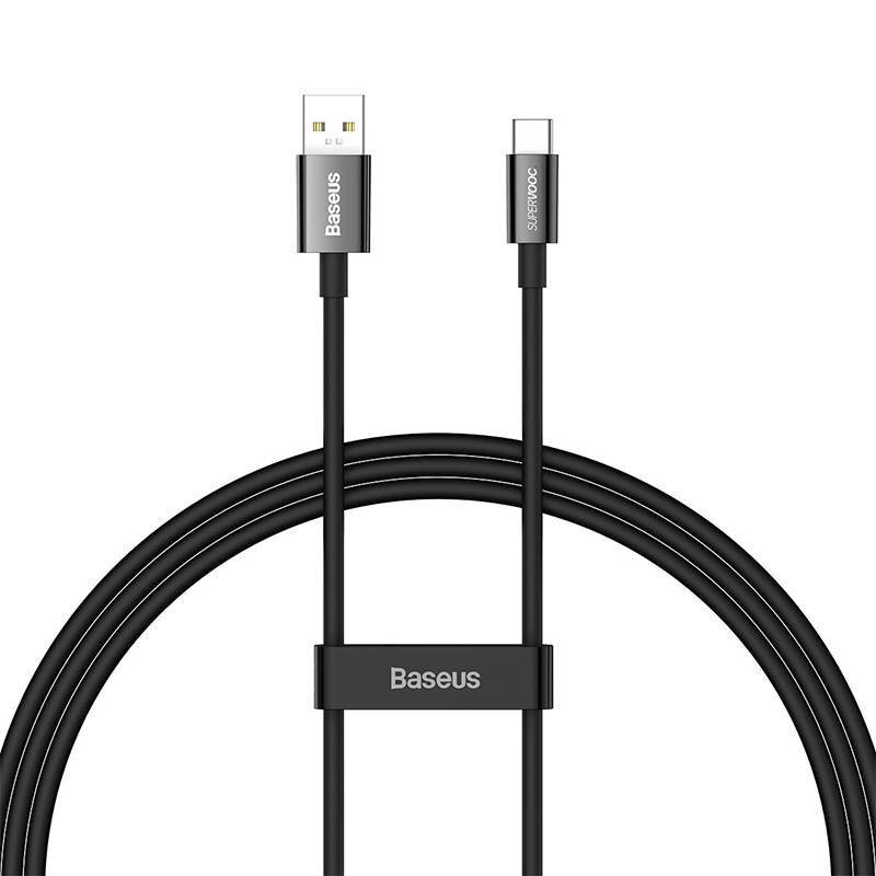 Baseus Superior Series Kabel USB zu USB-C, 65W, PD, 1m (schwarz)