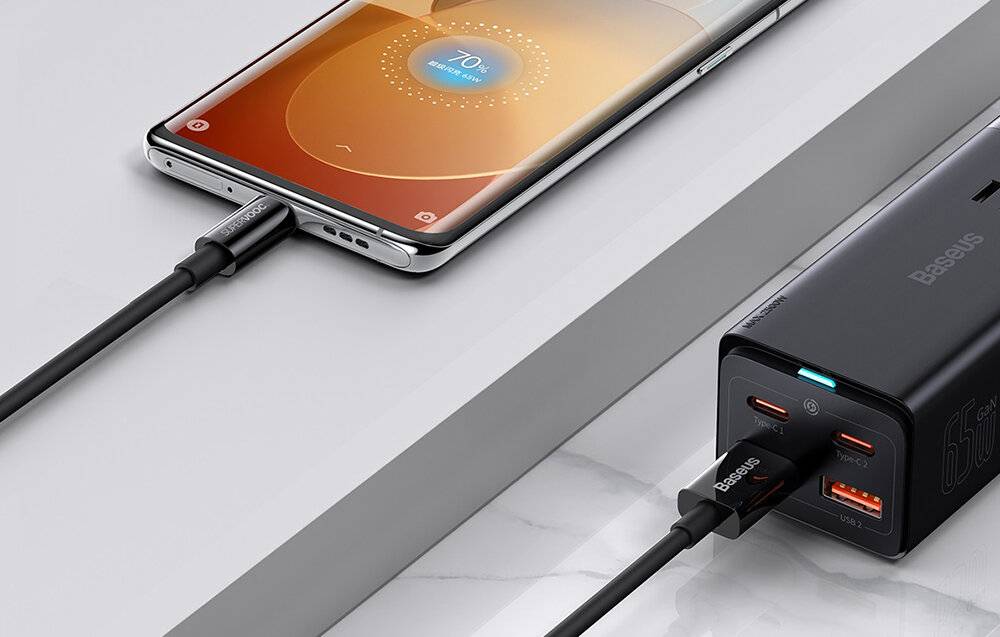 Baseus Superior Series Kabel USB zu USB-C, 65W, PD, 1m (schwarz)