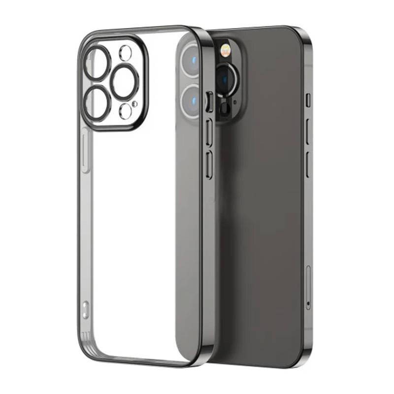 Joyroom JR-14Q3 Schutzhülle für Apple iPhone 14 Plus, Transparent/Schwarz