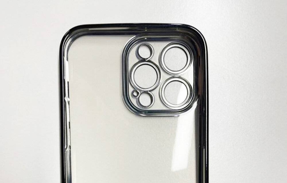 Joyroom JR-14Q3 Schutzhülle für Apple iPhone 14 Plus, Transparent/Schwarz