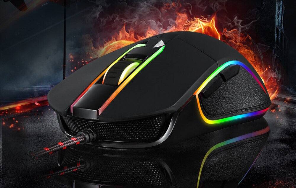 Motospeed V30 Wired Gaming Maus Schwarz