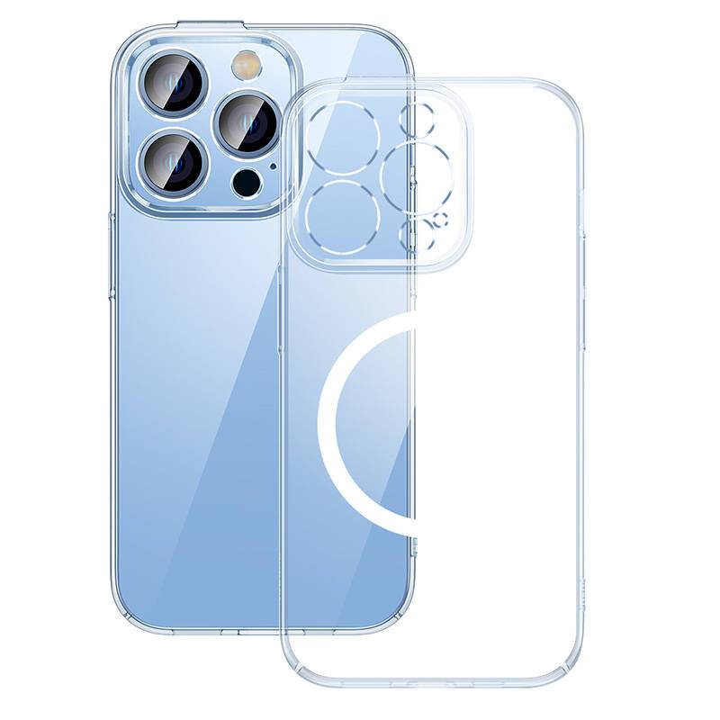 Baseus Crystal Transparent Magnetic Case und gehärtetes Glas Set für iPhone 14 Pro Max