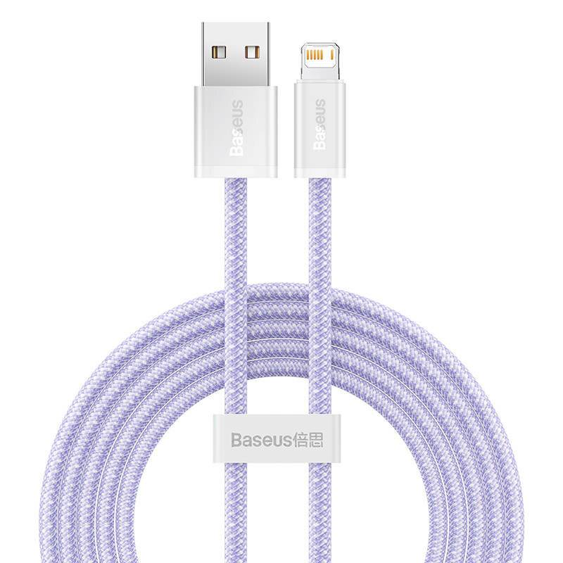 USB-Kabel für Lightning Baseus Dynamic 2 Serie, 2,4A, 2m (lila)