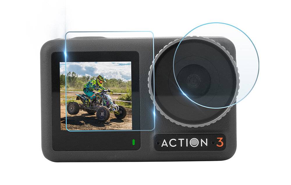 Gehärtete Glasfolie Sunnylife für OSMO Action 3