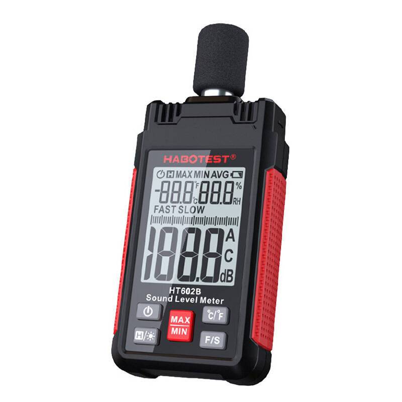 Habotest HT602B Schallpegelmesser, 30-130 dB, USB-Anschluss, LCD-Farbdisplay