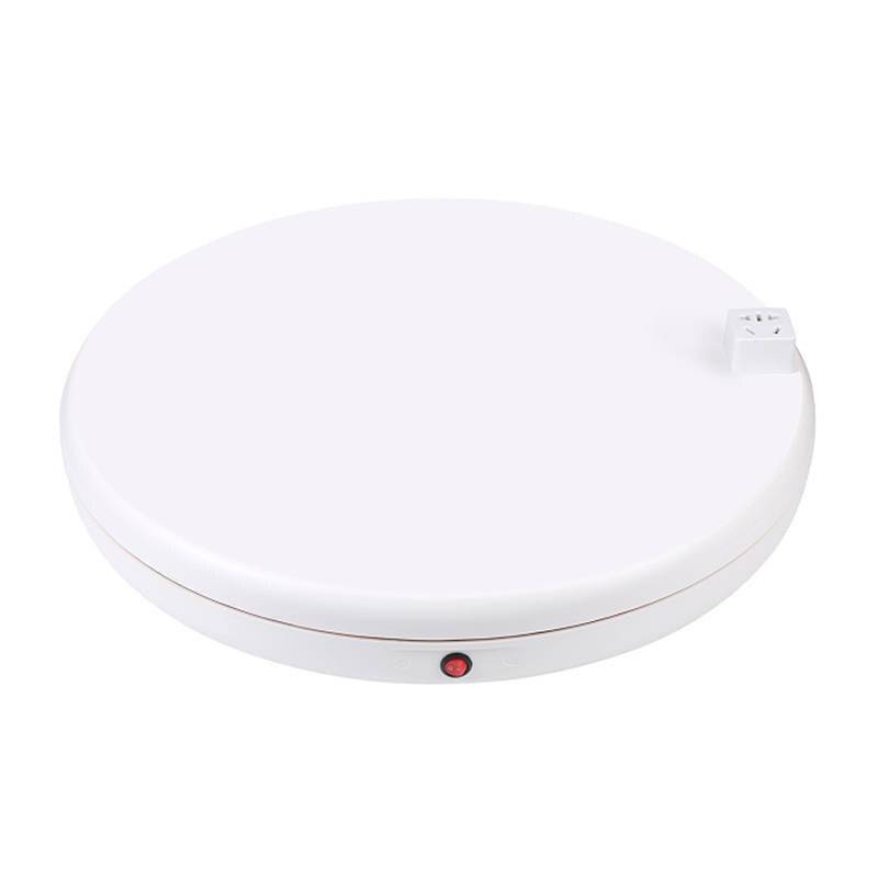 Drehbarer Display-Ständer Puluz mit Steckdose 45 cm (weiß)