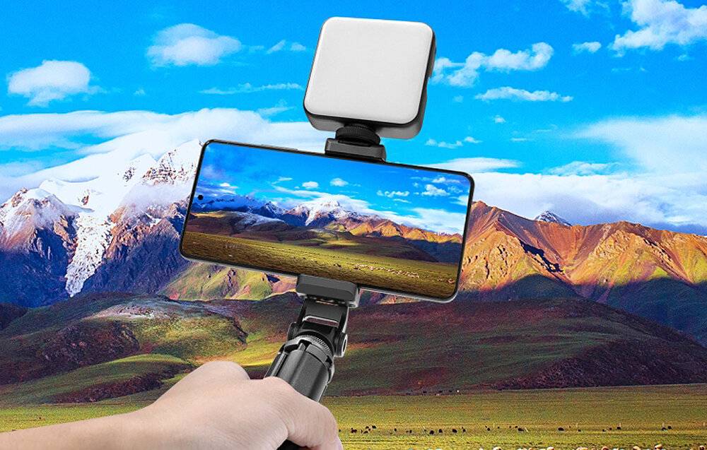 Drehbarer Telefonhalter Puluz mit Universal 1/4 Halterung (schwarz)