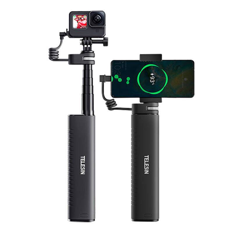 TELESIN Power grip selfie stick (mit Powerbank) TE-CSS-001