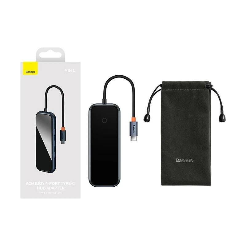 Adapter 4w1 Baseus Hub USB-C na 4xUSB 3.0 (Dunkelgrau)