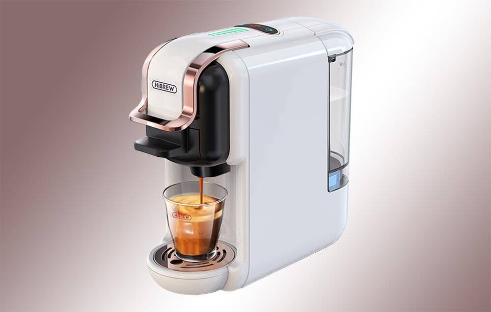 HiBREW H2B 5-in-1 Kapsel-Kaffeemaschine (weiß)