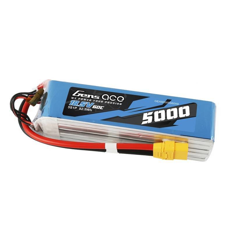 Akku LiPo Gens Ace Bashing 5000mAh 18.5V 60C 5S1P - XT90