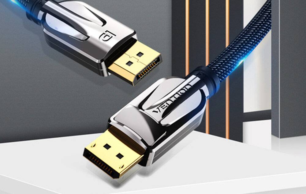 Kabel 2xDisplay Port 1.4 Vention HCABI 8K 60Hz 3m (schwarz)