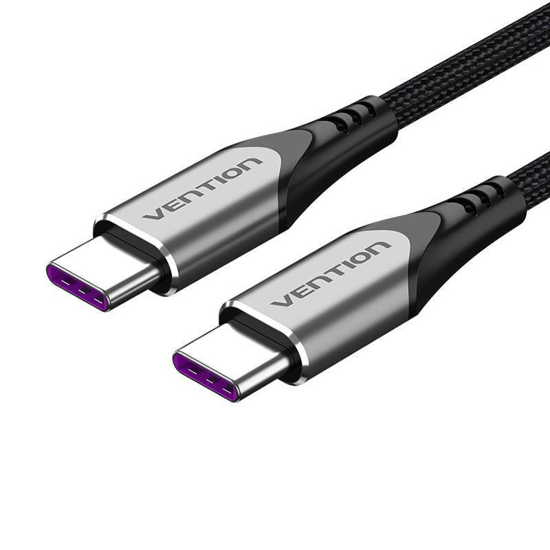 Kabel USB-C 2.0 auf USB-C Vention TAEHF PD 100W 1m (grau)