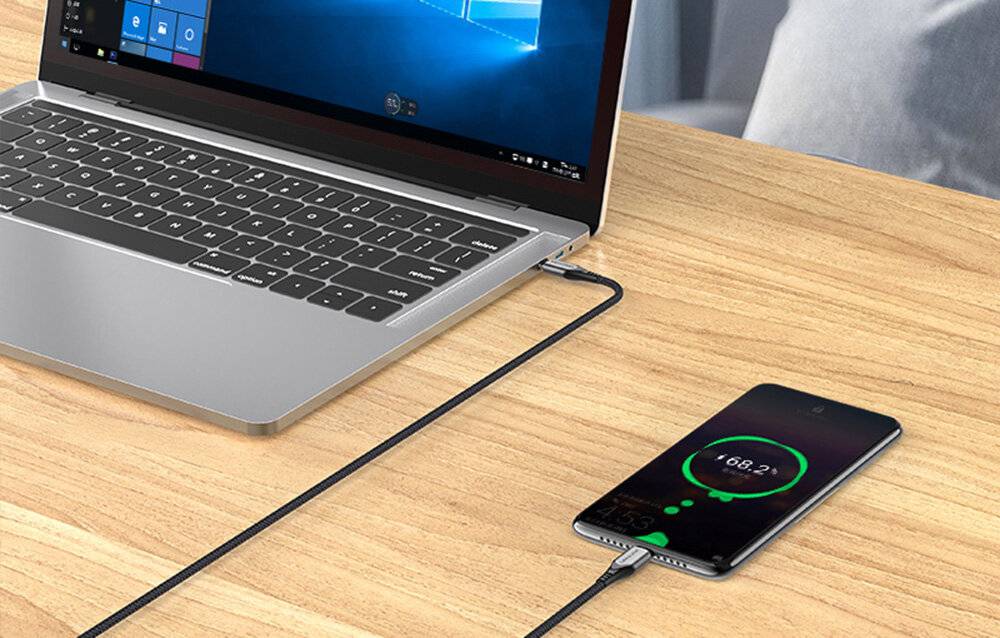 Kabel USB-C 2.0 auf USB-C Vention TAEHF PD 100W 1m (grau)
