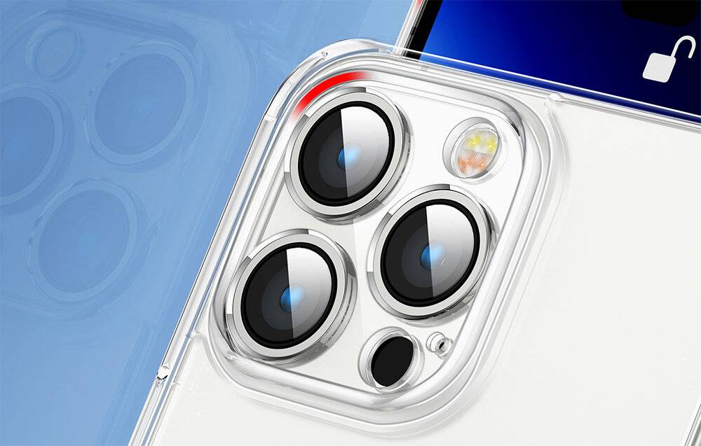 Joyroom JR-14D3 Schutzhülle für iPhone 14 Plus, Transparent, TPU und Polycarbonat