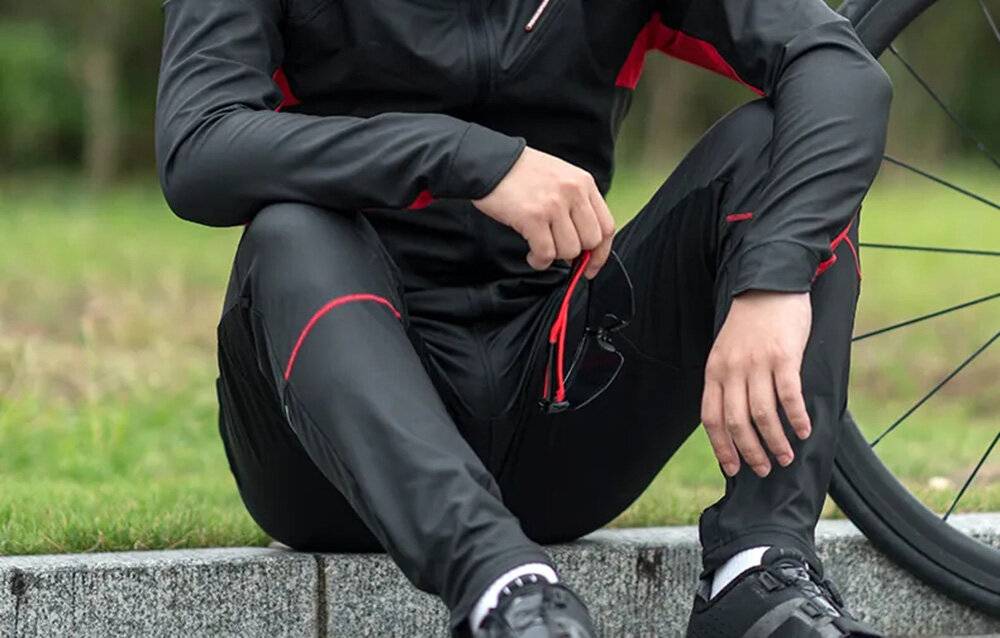 Rockbros lange Fahrradhose Größe: L 20420331003 (schwarz)