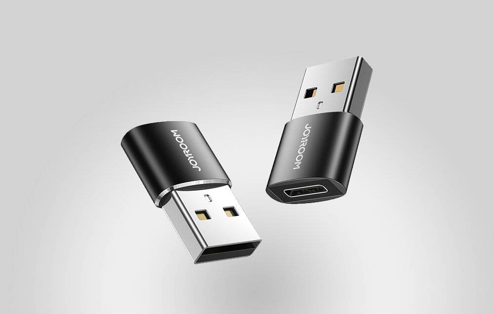 Joyroom S-H152 Adapter USB-A Stecker auf USB-C Buchse, 2er-Set, USB 3.0, 5 Gbit/s