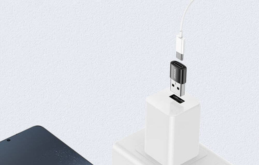 Adapter USB Stecker-Buchse Typ-C (2 Stück) Joyroom S-H152 (schwarz)