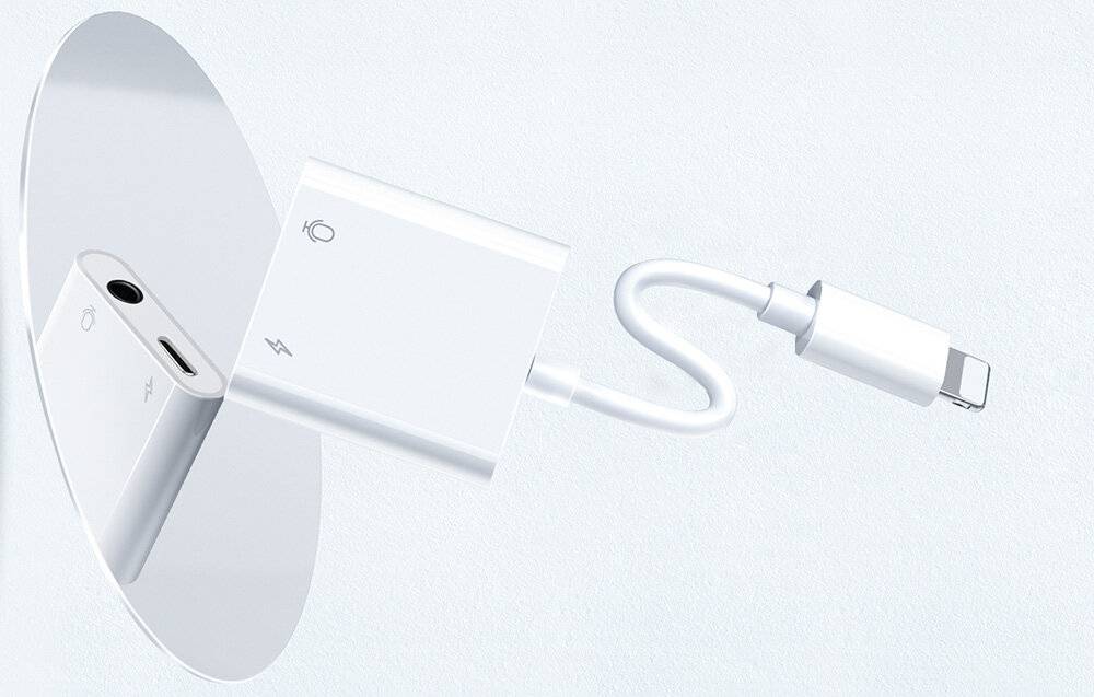 Audio-Adapter Lightning / 3,5 mm Joyroom S - Y105 (weiß)