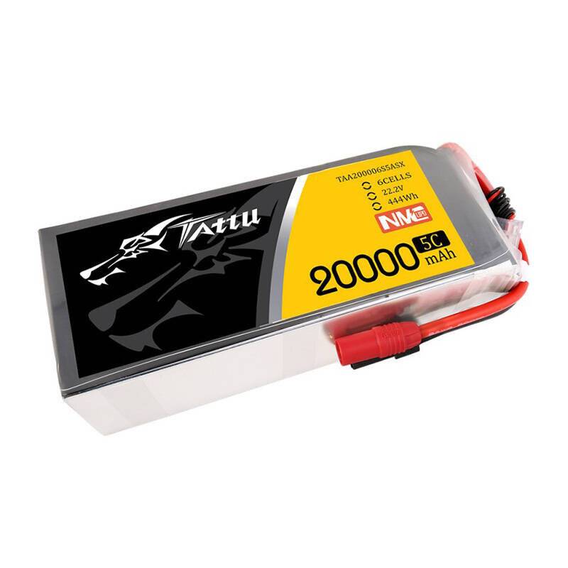 Tattu NMC 20000mAh 22.2V 5C 6S1P Lipo Akku Pack mit AS150+XT150 Stecker