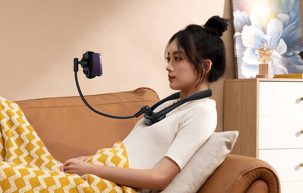 Nacken-Telefonhalter Baseus ComfortJoy (schwarz)