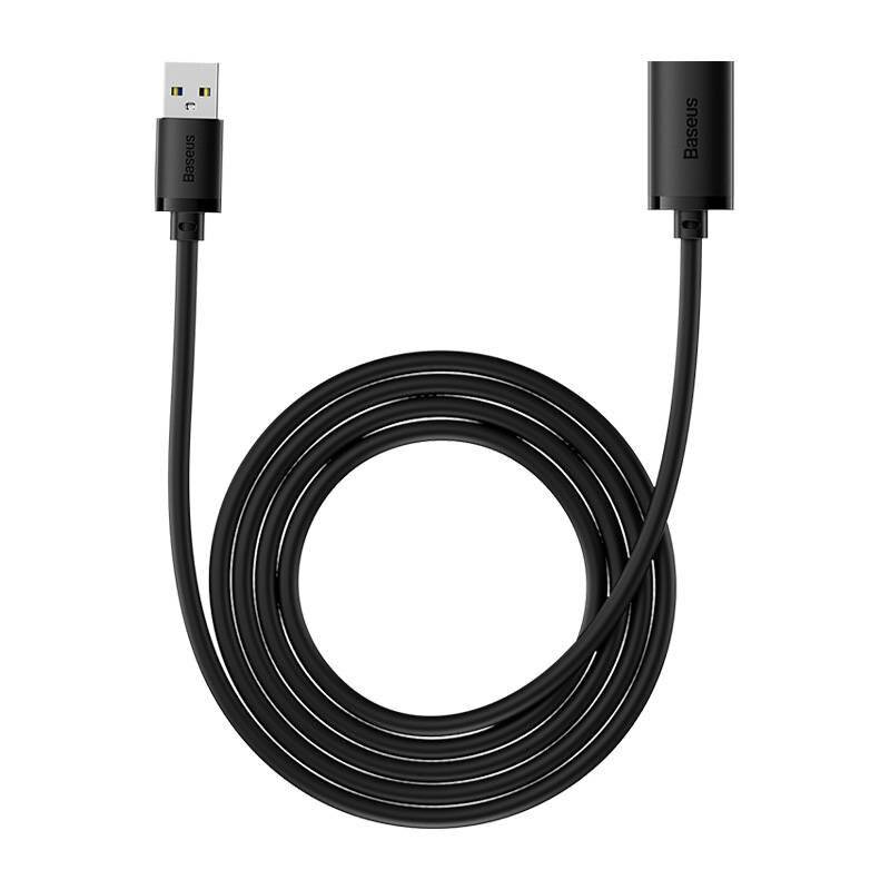 USB 3.0 Verlängerungskabel Baseus Stecker auf Buchse, AirJoy Serie, 2m (schwarz)