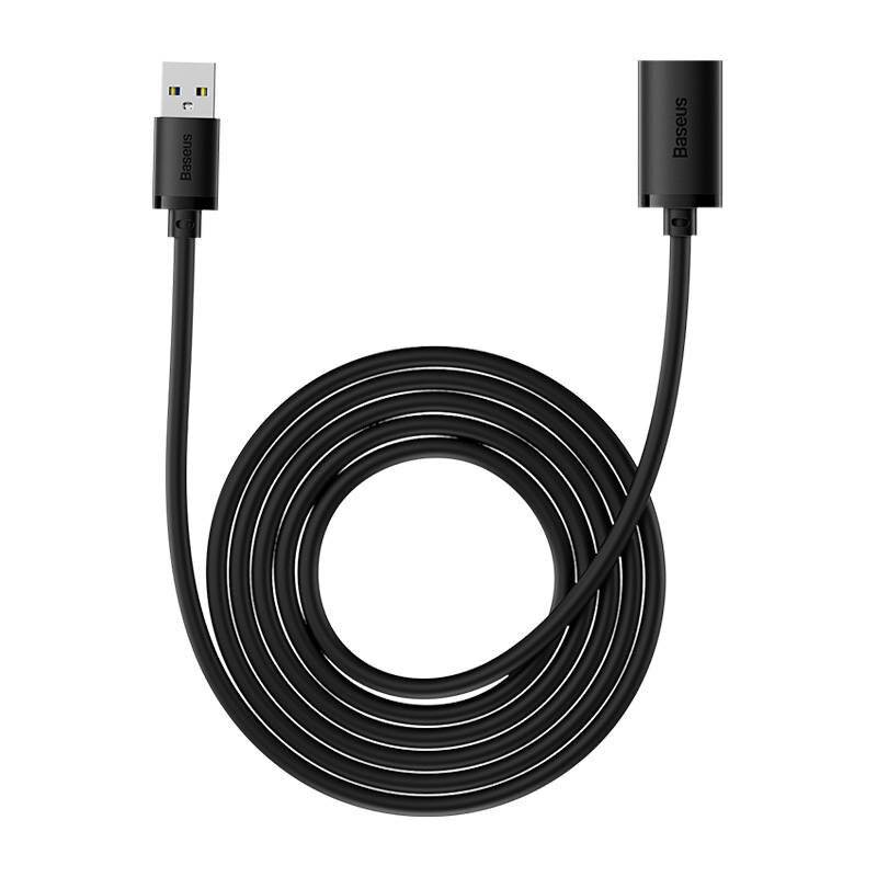 USB 3.0 Verlängerungskabel Baseus Stecker auf Buchse, AirJoy Serie, 3m (schwarz)