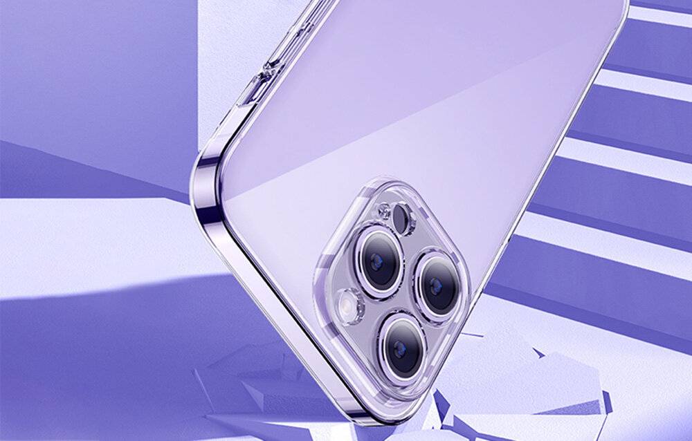 Tasche Baseus Crystal Series für iPhone 11 pro max (klar) + gehärtetes Glas + Reinigungskit