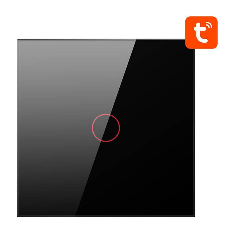 Intelligenter Lichtschalter ZigBee Avatto ZTS02-EU-B1 1 Weg TUYA (schwarz)