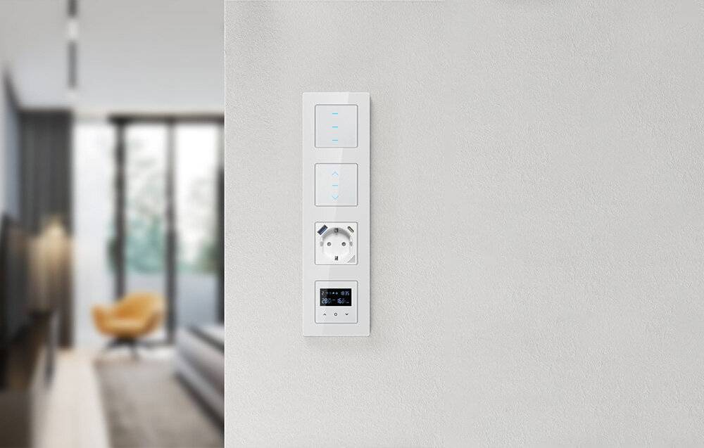 Smart Light Switch WiFi Avatto N-TS10-B1 1 Way TUYA (schwarz)