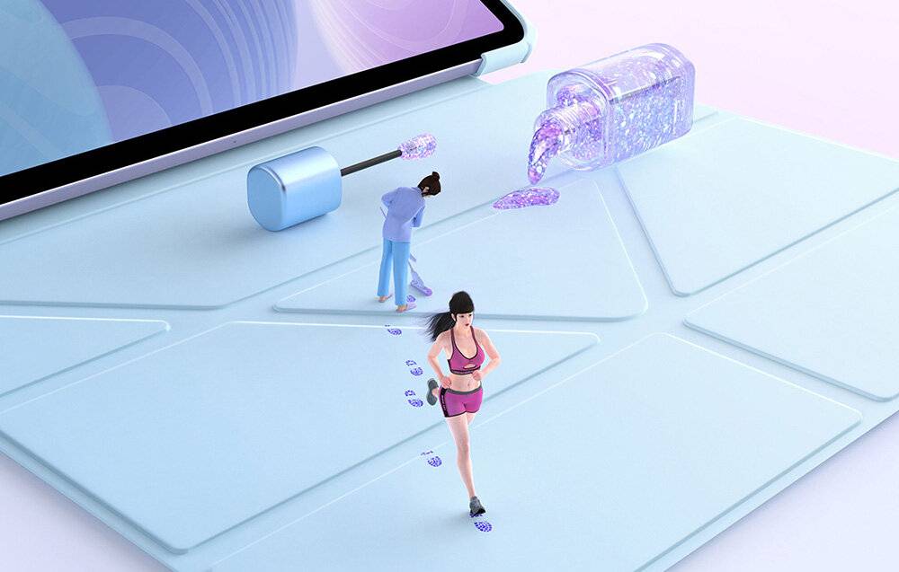 Baseus Minimalist Series IPad Air 4/Air 5 10.9" Schutzhülle (blau)