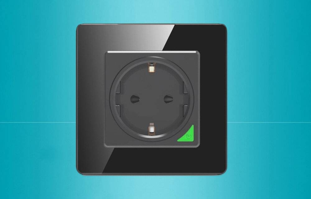 Smart WiFi Wandsteckdose Avatto N-WOT10-EU-B TUYA (schwarz)