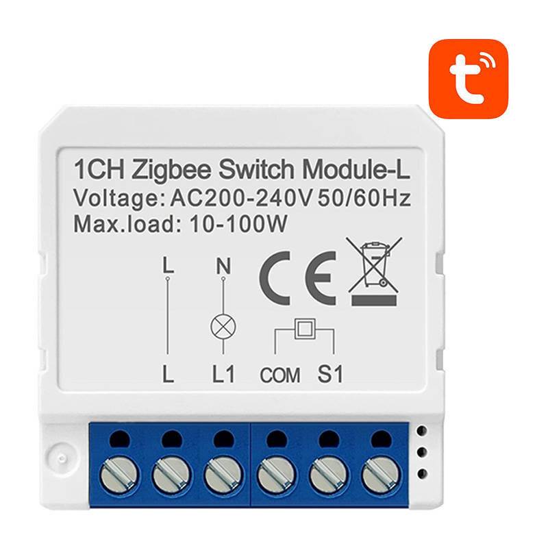 Smart-Switch-Modul ZigBee Avatto LZWSM16-W1 Ohne Nullleiter TUYA