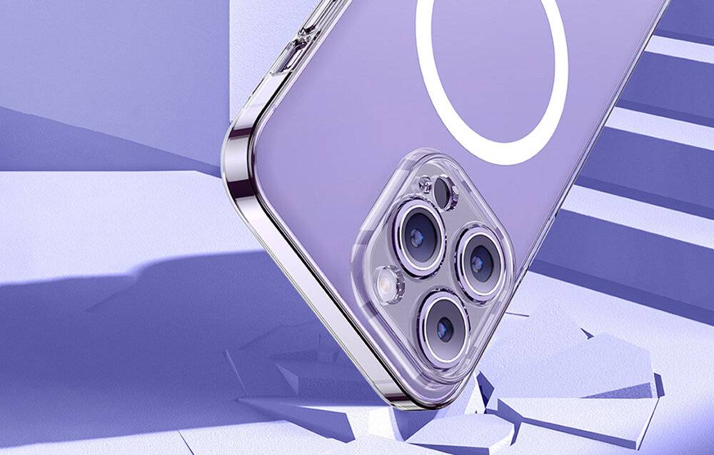 Baseus Magnetic Crystal Clear Handytasche iPhone 13 vollvergütetem Displayschutz Reinigungsset