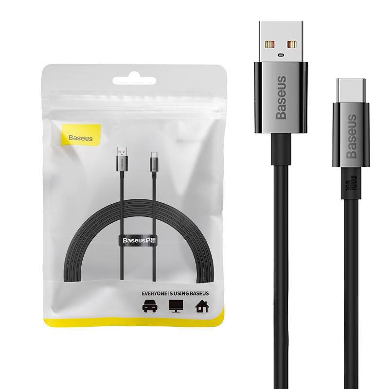 Kabel USB do USB-C Baseus Superior 100W 2m (schwarz)
