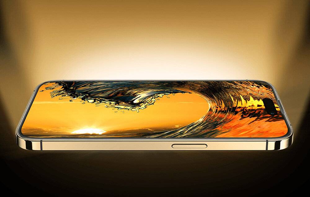 Gehärtetes Glas Baseus Corning für iPhone 14 Pro mit eingebautem Staubfilter